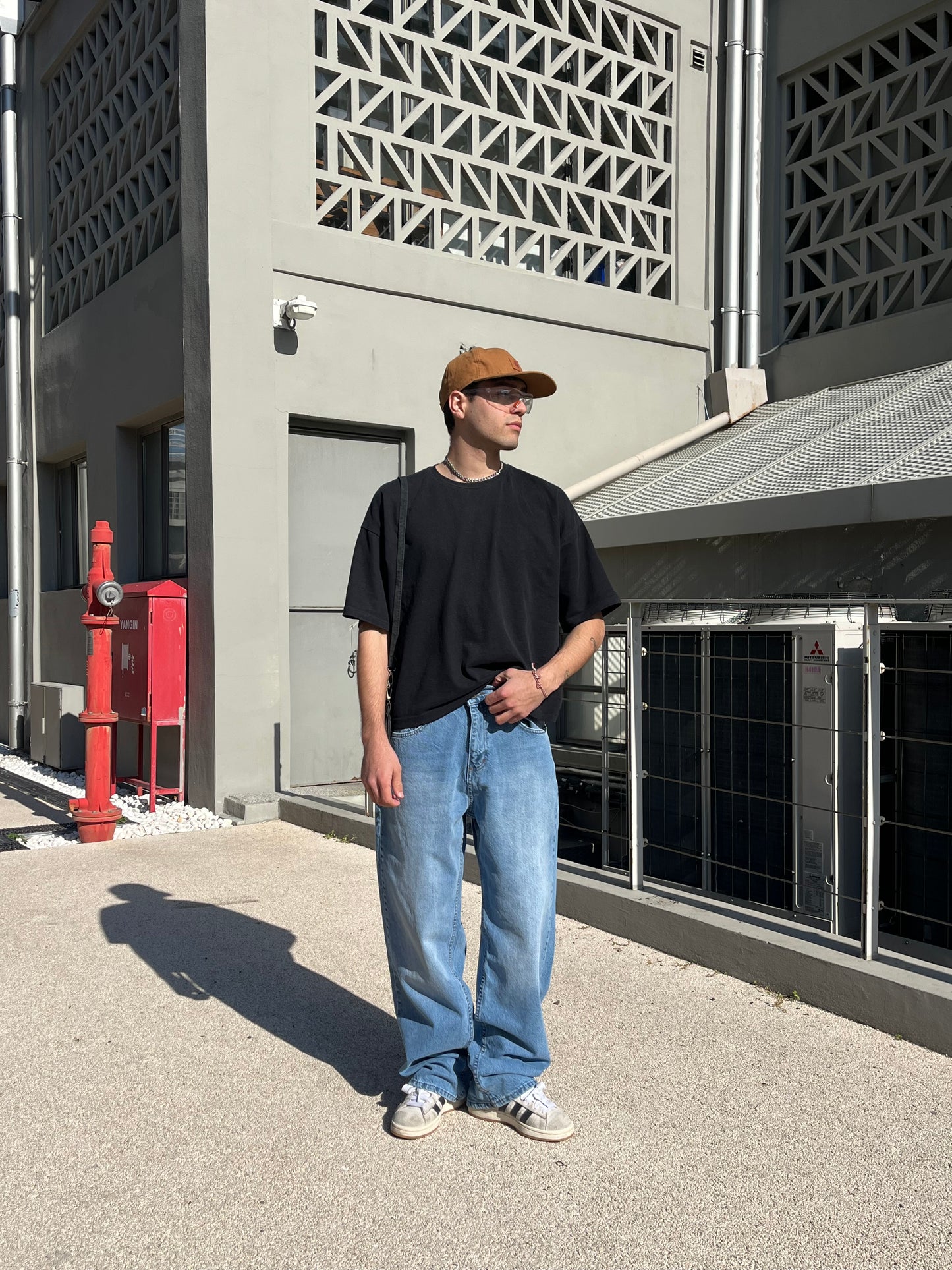 Oversize Basic Tişört - Siyah