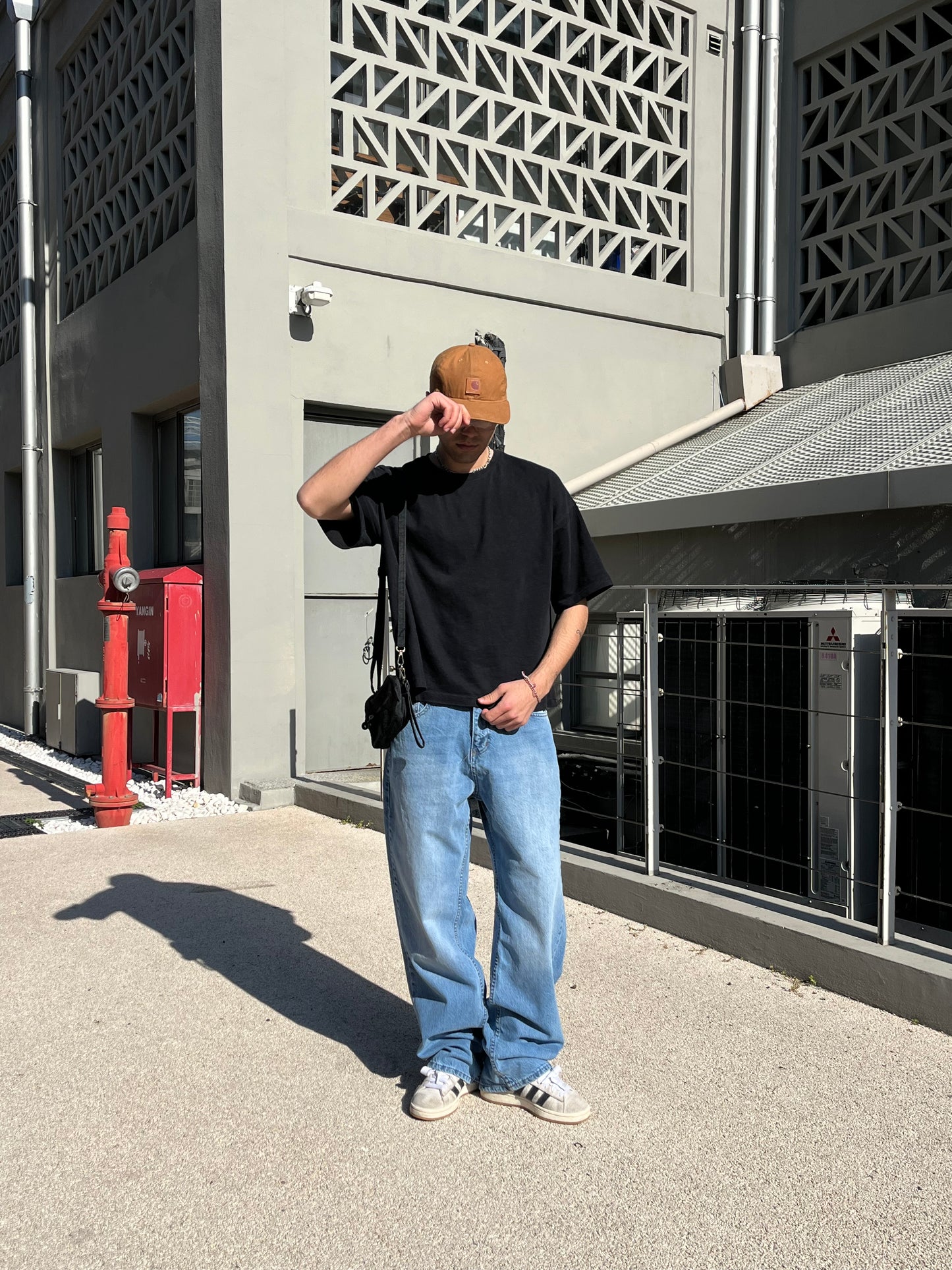 Oversize Basic Tişört - Siyah