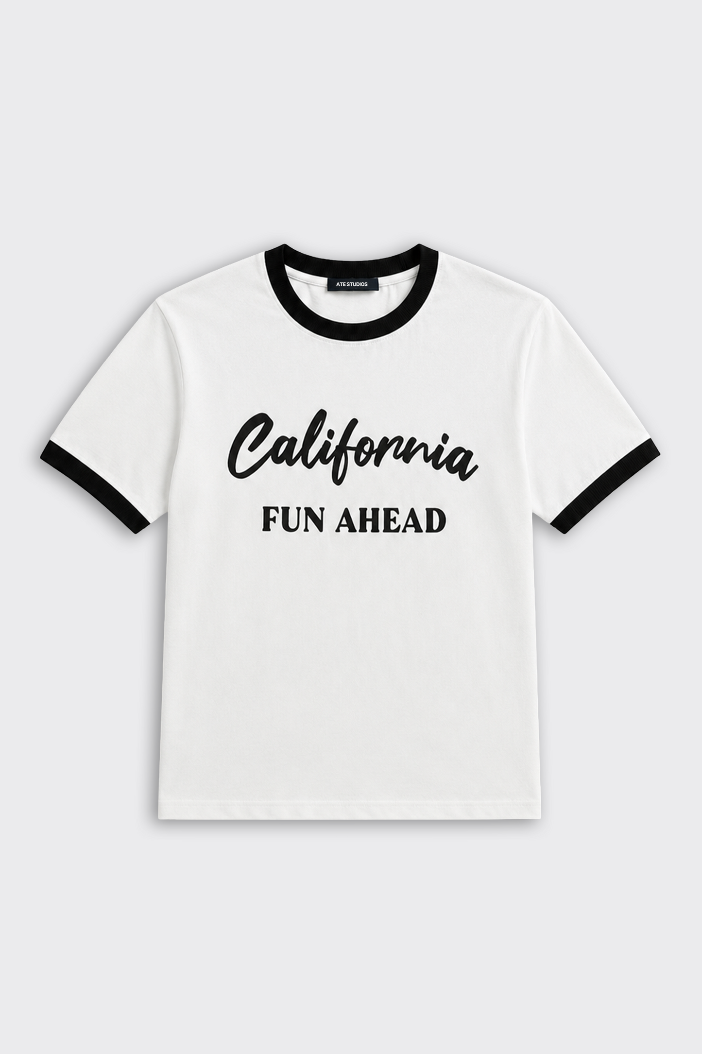 California Contrast Rib Oversize Tişört