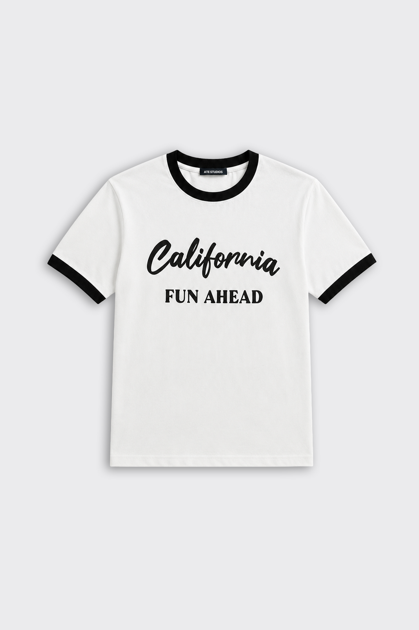 California Contrast Rib Oversize Tişört